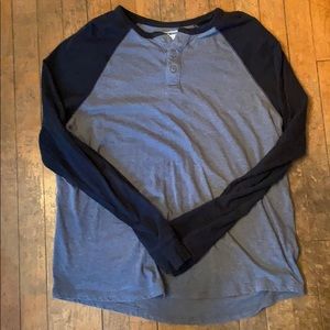 Urban Pipeline 1/4 Button Baseball Tee (XL)